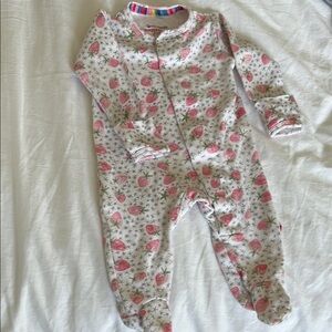 Strawberry Print Kids One Piece